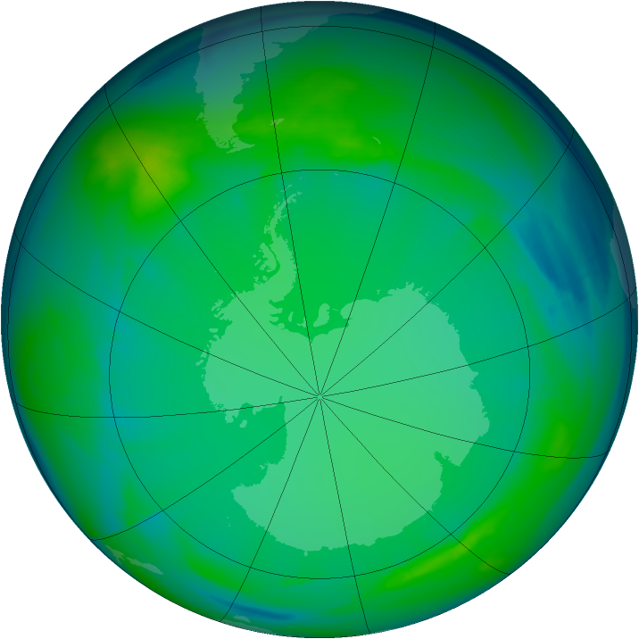 Ozone Map 2005-07-11